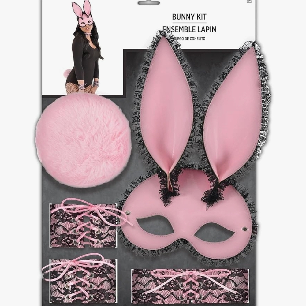 Adult Pink Bunny Costume Kit